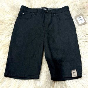 New Vans twillther black shorts boys 14
